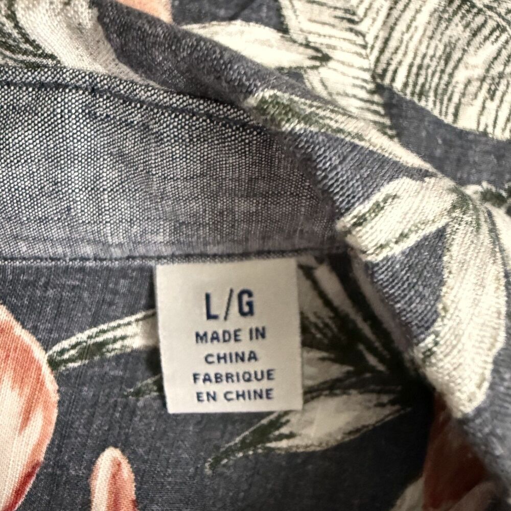 Tommy Bahama Men's Large Multicolor Floral Lenzing Viscose Button-Front Shirt - Picture 5 of 7